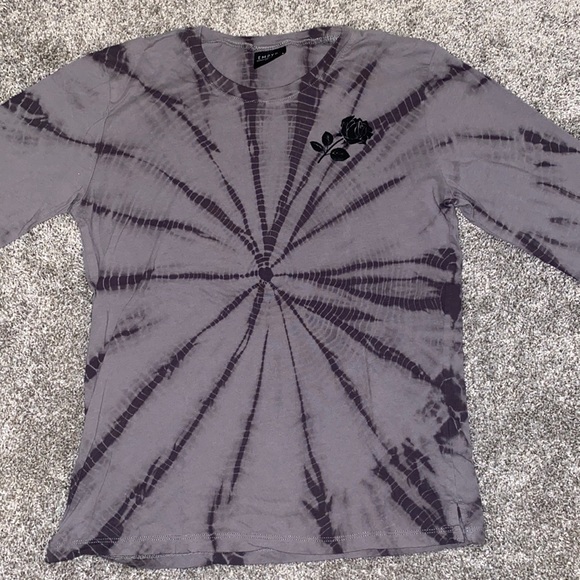 Long sleeve tye dye gray shirt - Picture 1 of 5